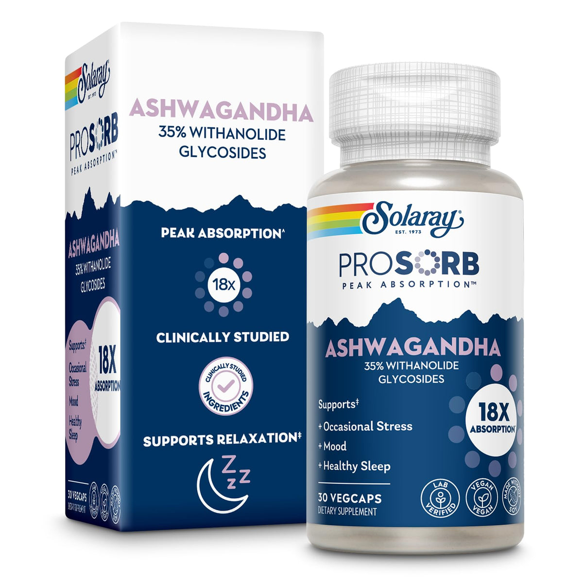 Ashwagandha Root and Leaf Extract 240 mg Vegan Capsules Z736224