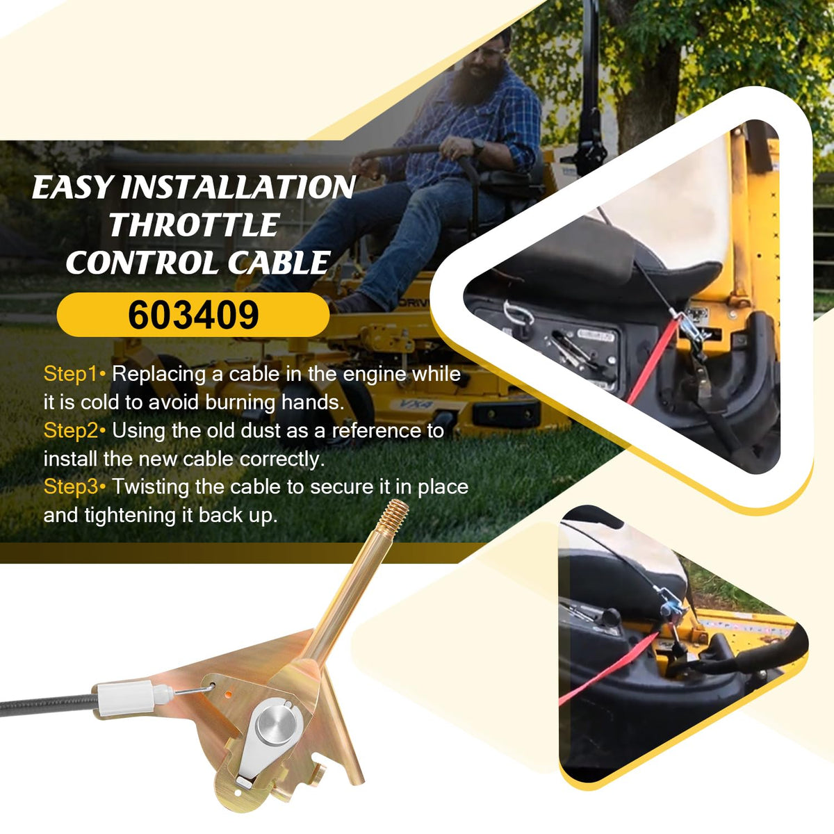 60-Inch Throttle Control Cable Z87382