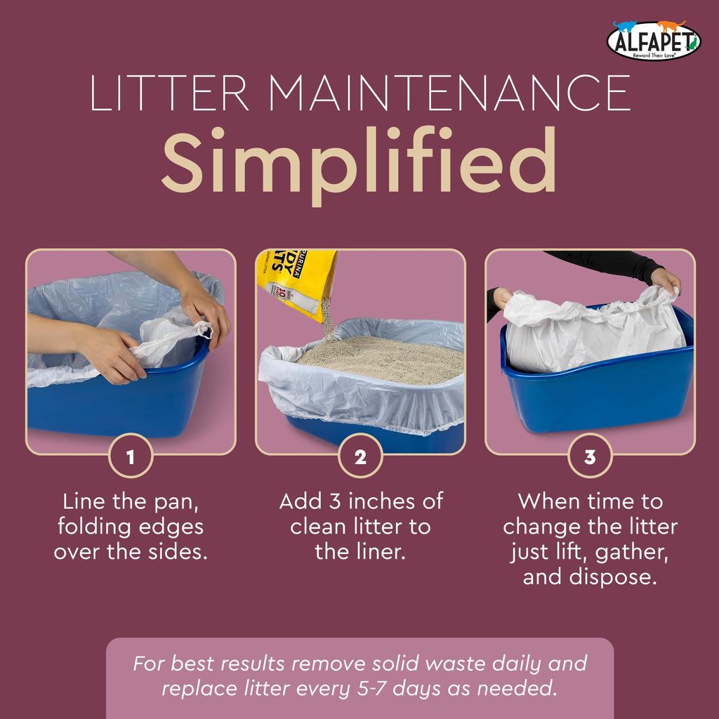 Cat Litter Box Disposable Elastic Liners 48 Count T5803