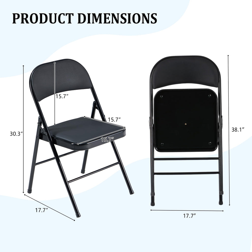 10 Pack Folding Chairs with Cushion E3923