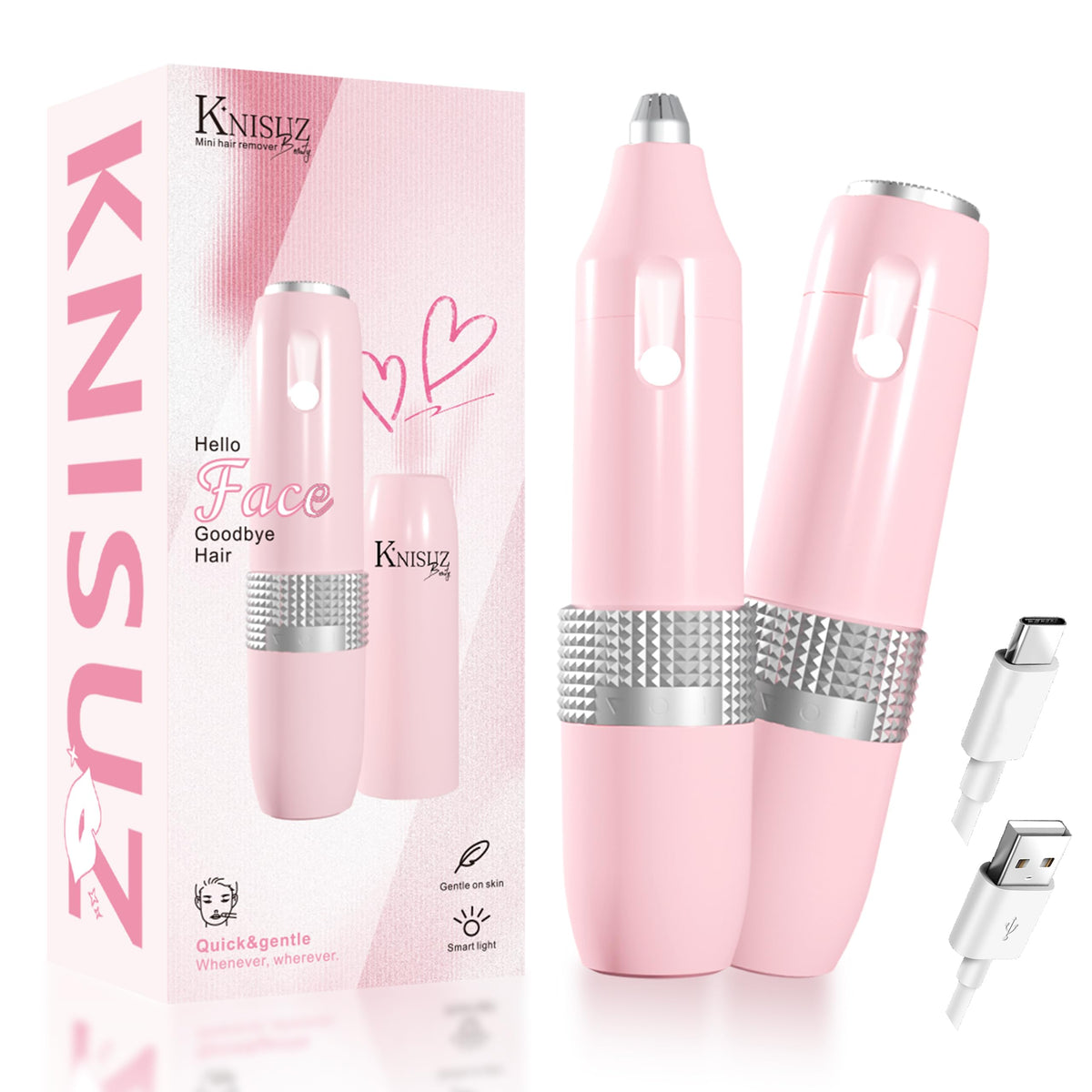2-in-1 Facial Hair Removal and Eyebrow Trimmer C940279