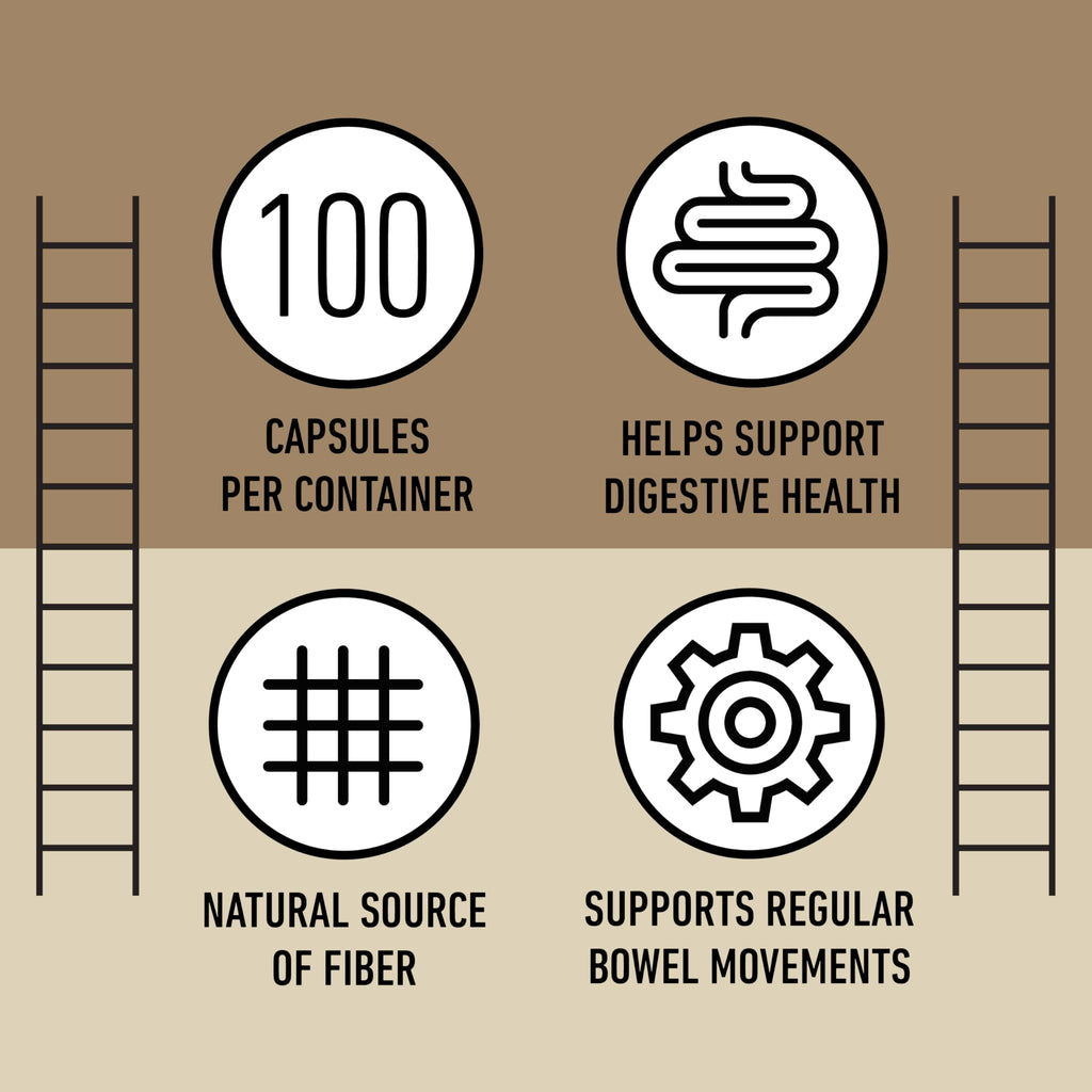 Organic Psyllium Husk Capsules 660mg 500ct S3248