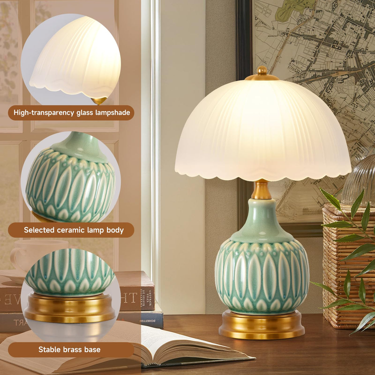 Ceramic Retro Table Lamp N976