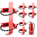 4 Pcs Fire Extinguisher Bracket, 2.5 Lb and 5 Lb, Red D6957