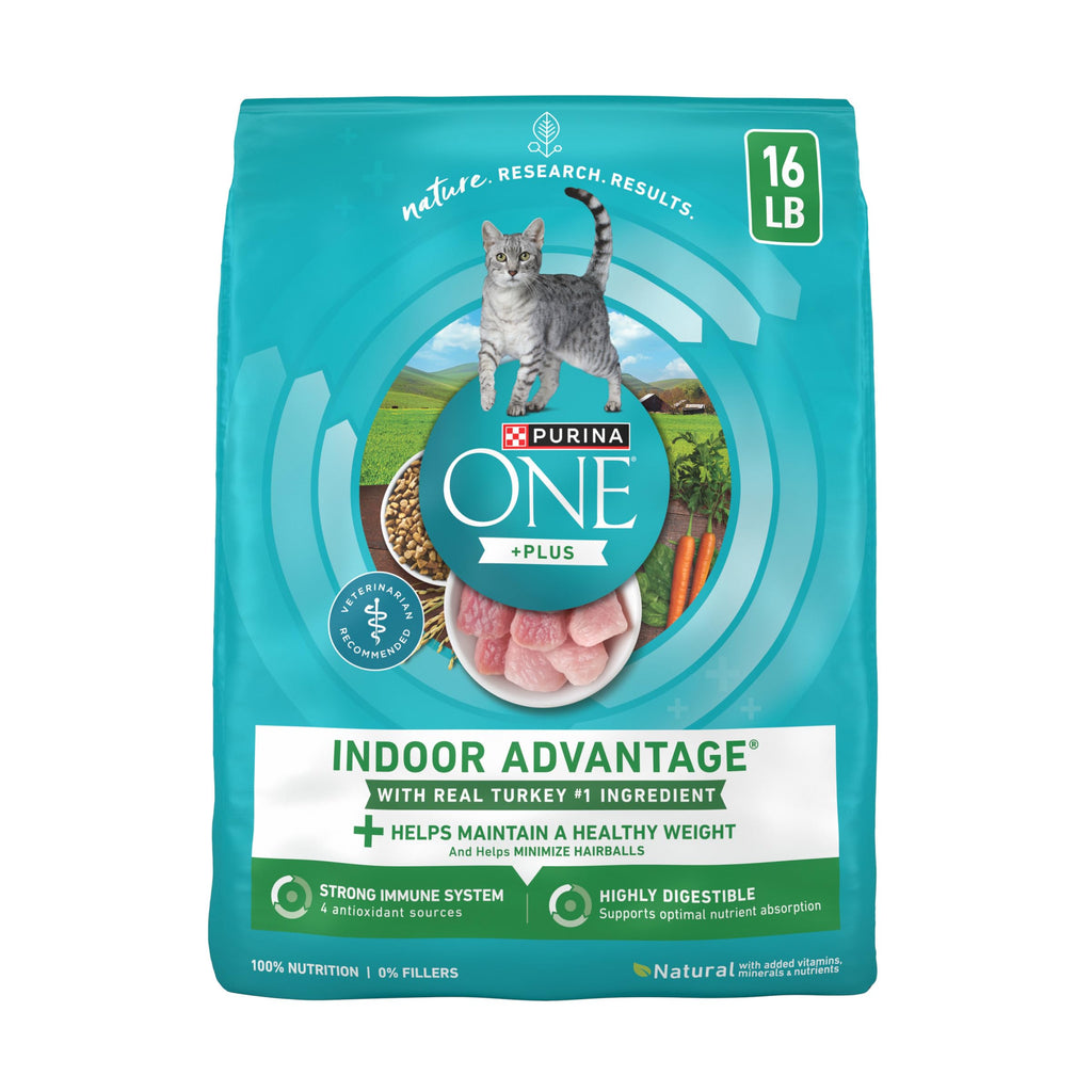 Indoor Weight Control Dry Cat Food 16 lb Bag B30978