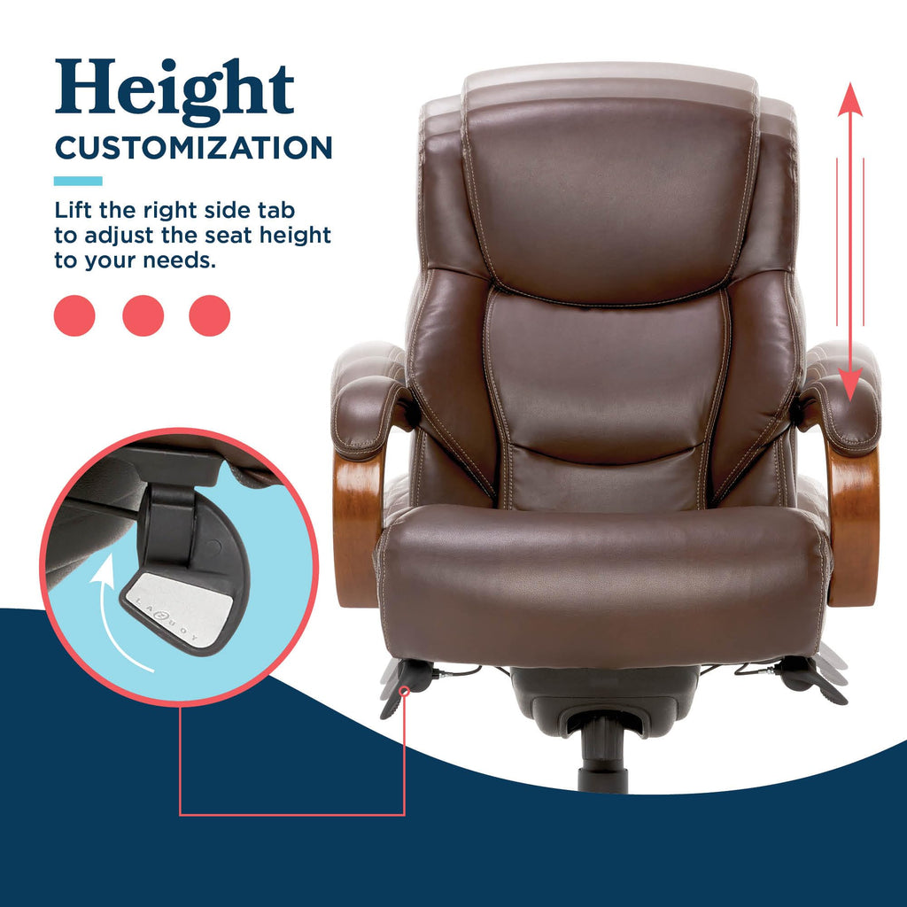 Big and Tall Leather Executive Office Chair Y461