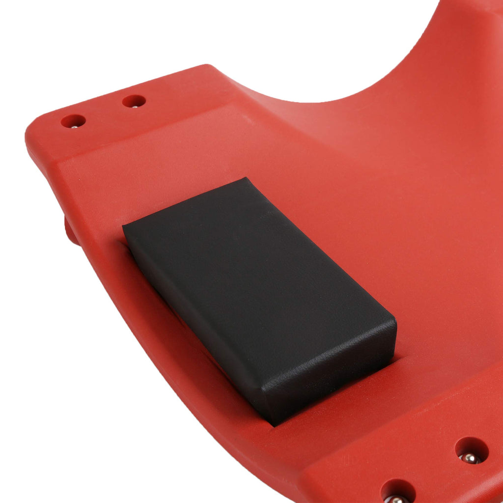 Red 40 Inch Plastic Rolling Creeper A98505
