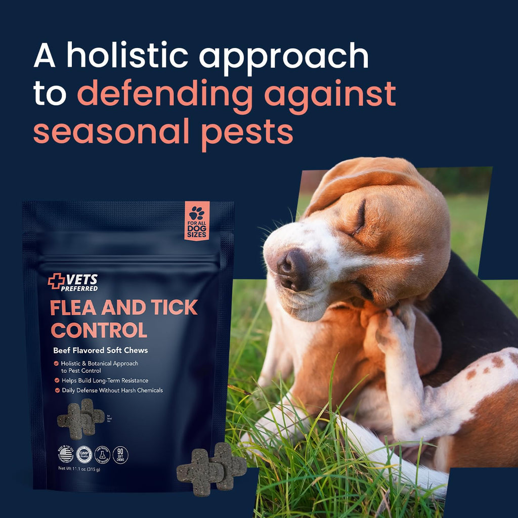 Chewable Flea and Tick Prevention for Dogs 90 Ct I384537