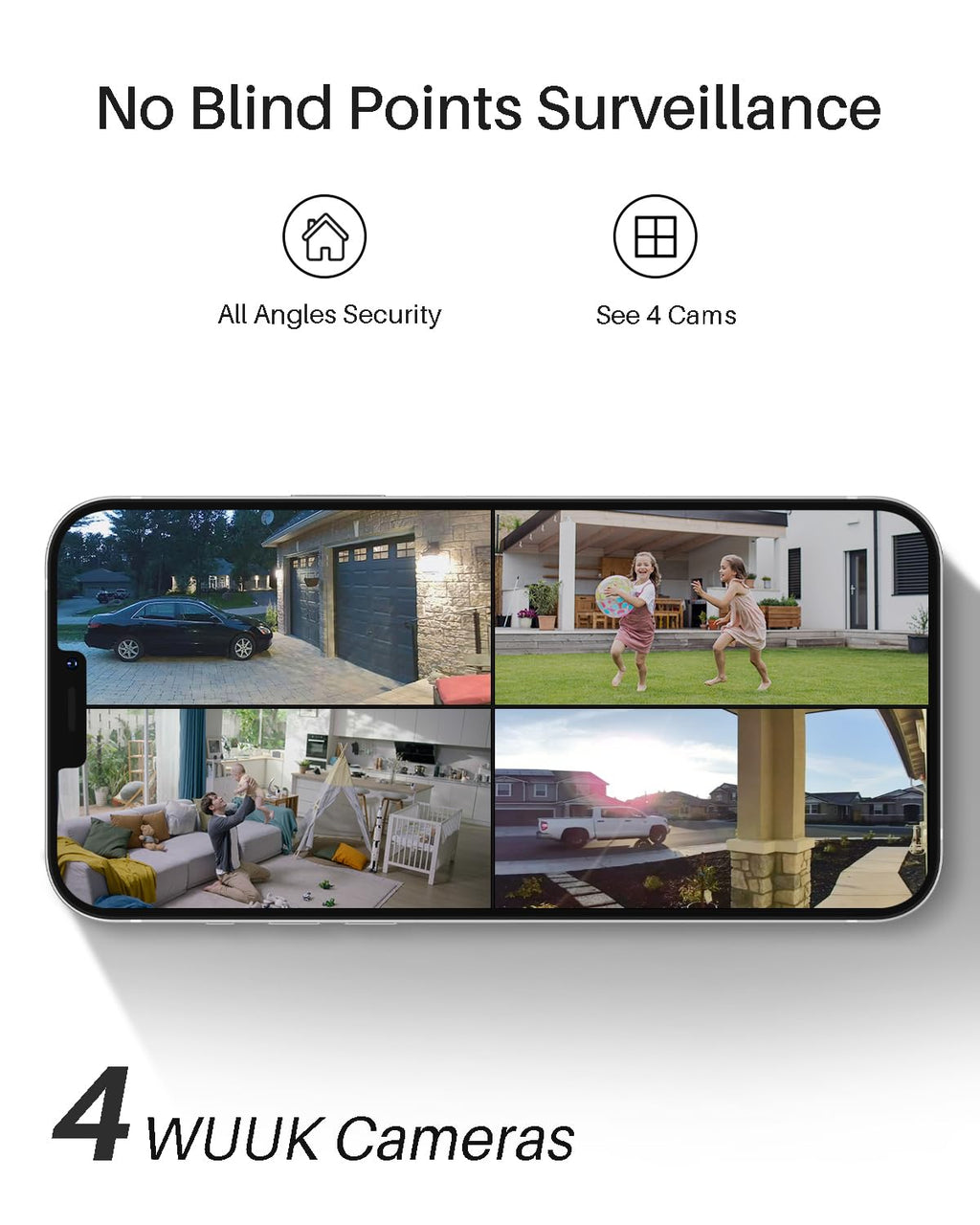Solar Security Cameras Wireless Outdoor 2K X9818