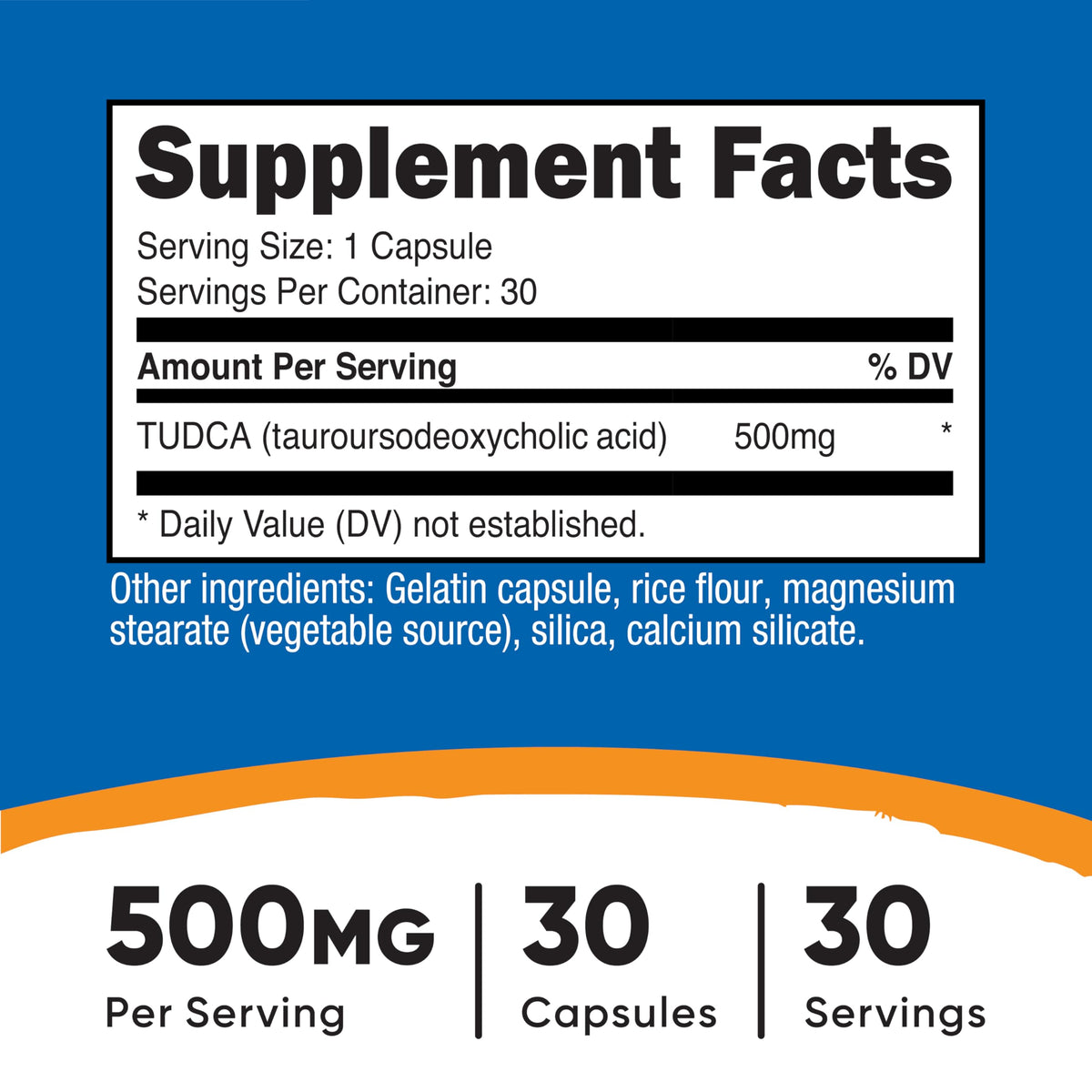 Tudca 500mg 30 Capsules Gluten Free Q1682