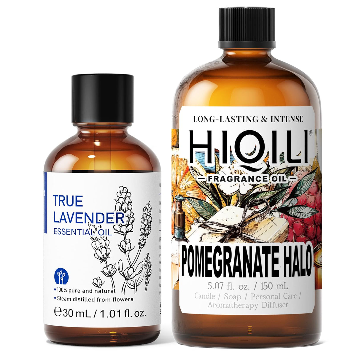 30ML Lavender Essential Oil & 150ML Pomegranate Fragrance Oil Q235184