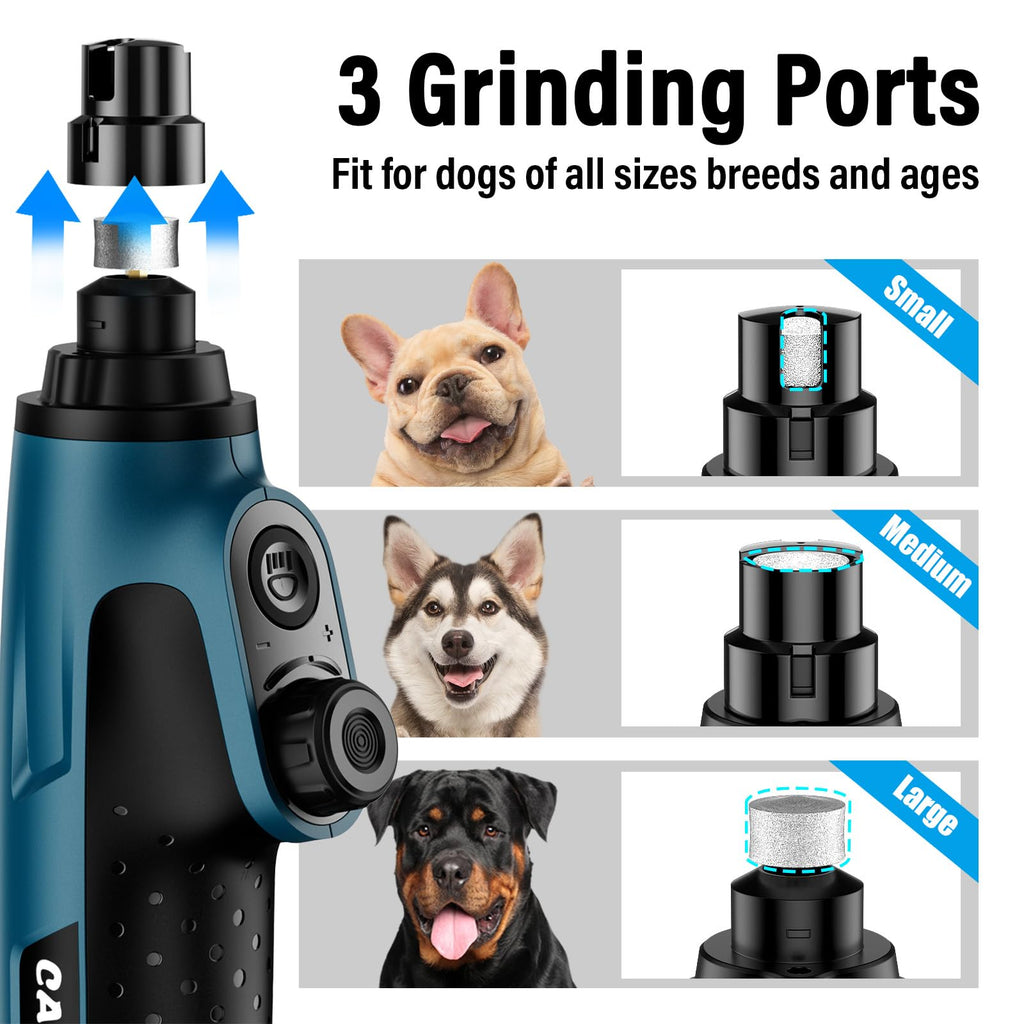 Dog Nail Grinder with 2 LED Lights Rechargeable W676151