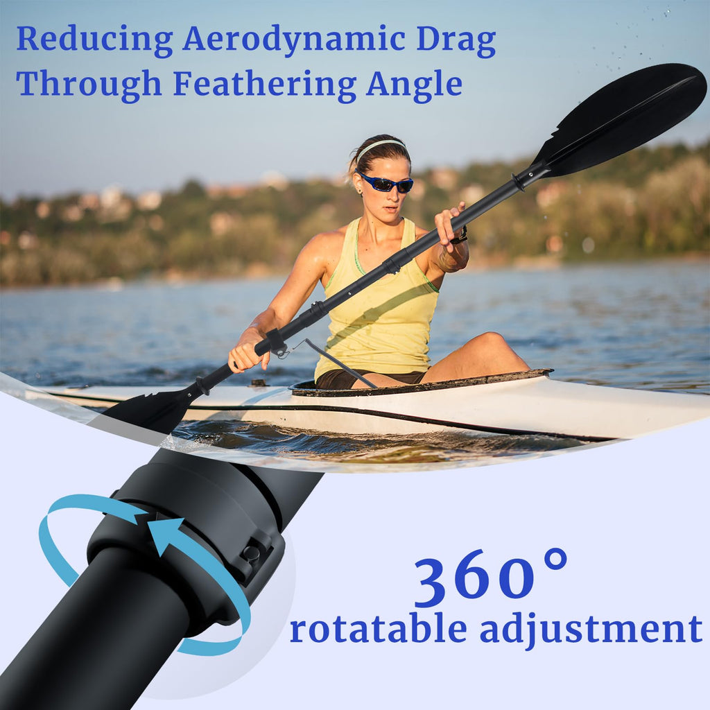 Adjustable Kayak Paddle with Paddle Leash Q562