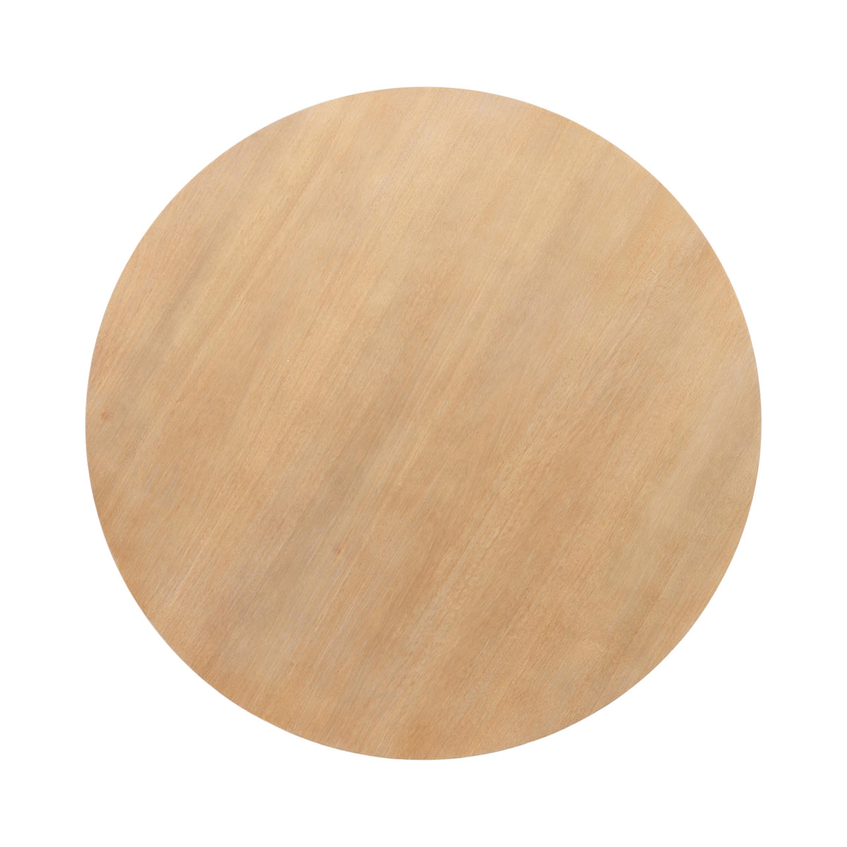 Round Two-Tier Wood Coffee Table with Storage V7170