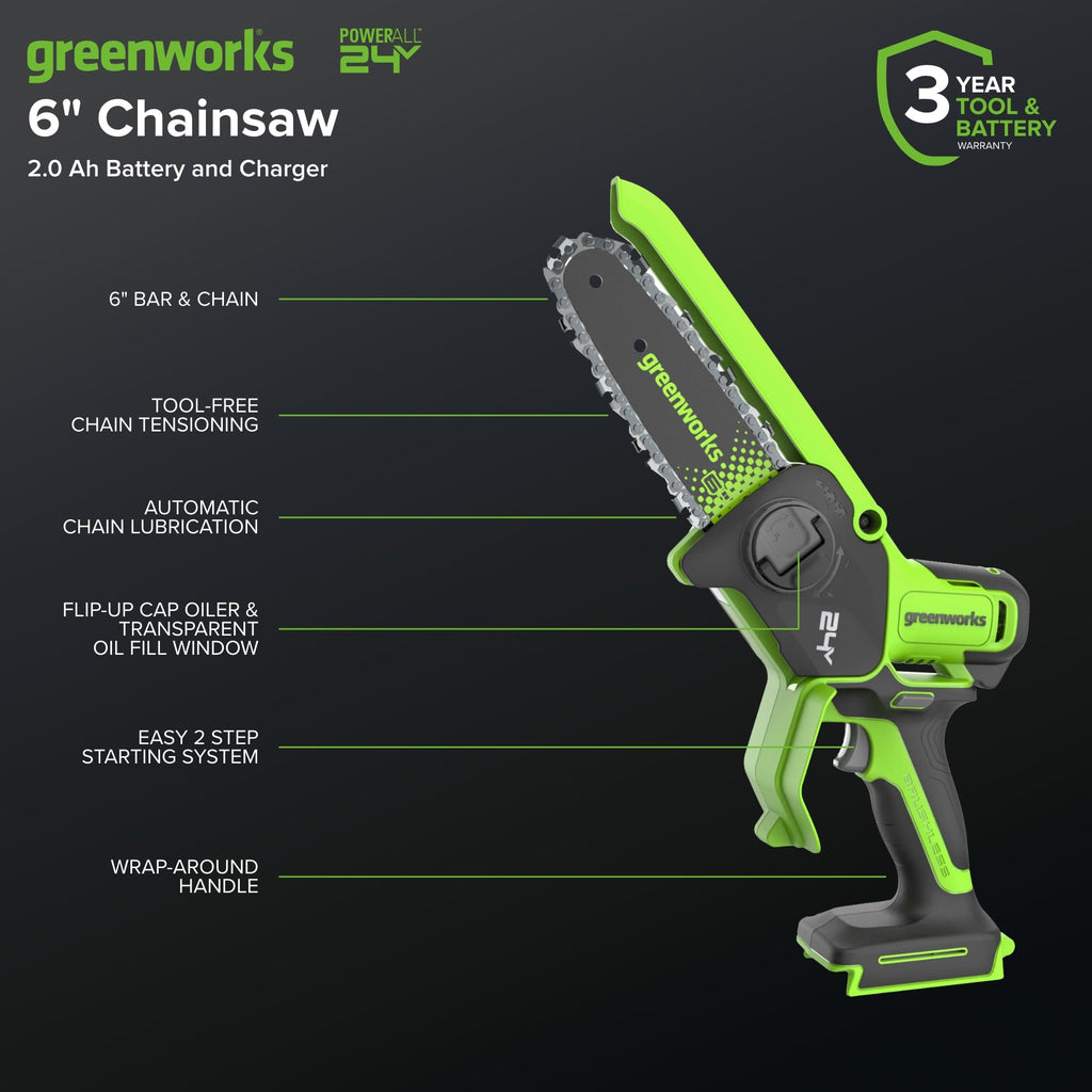 24V 6 in Mini Pruning Chainsaw R40449