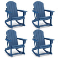 Blue Adirondack Rocking Chairs Set of 4 C4944