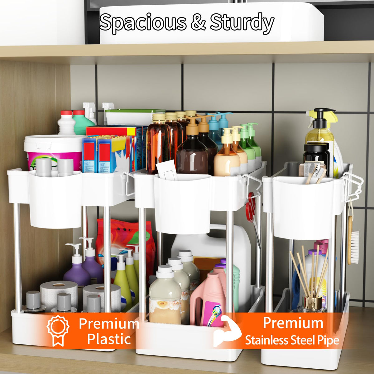 3 Pack Under Sink Organizer Q884