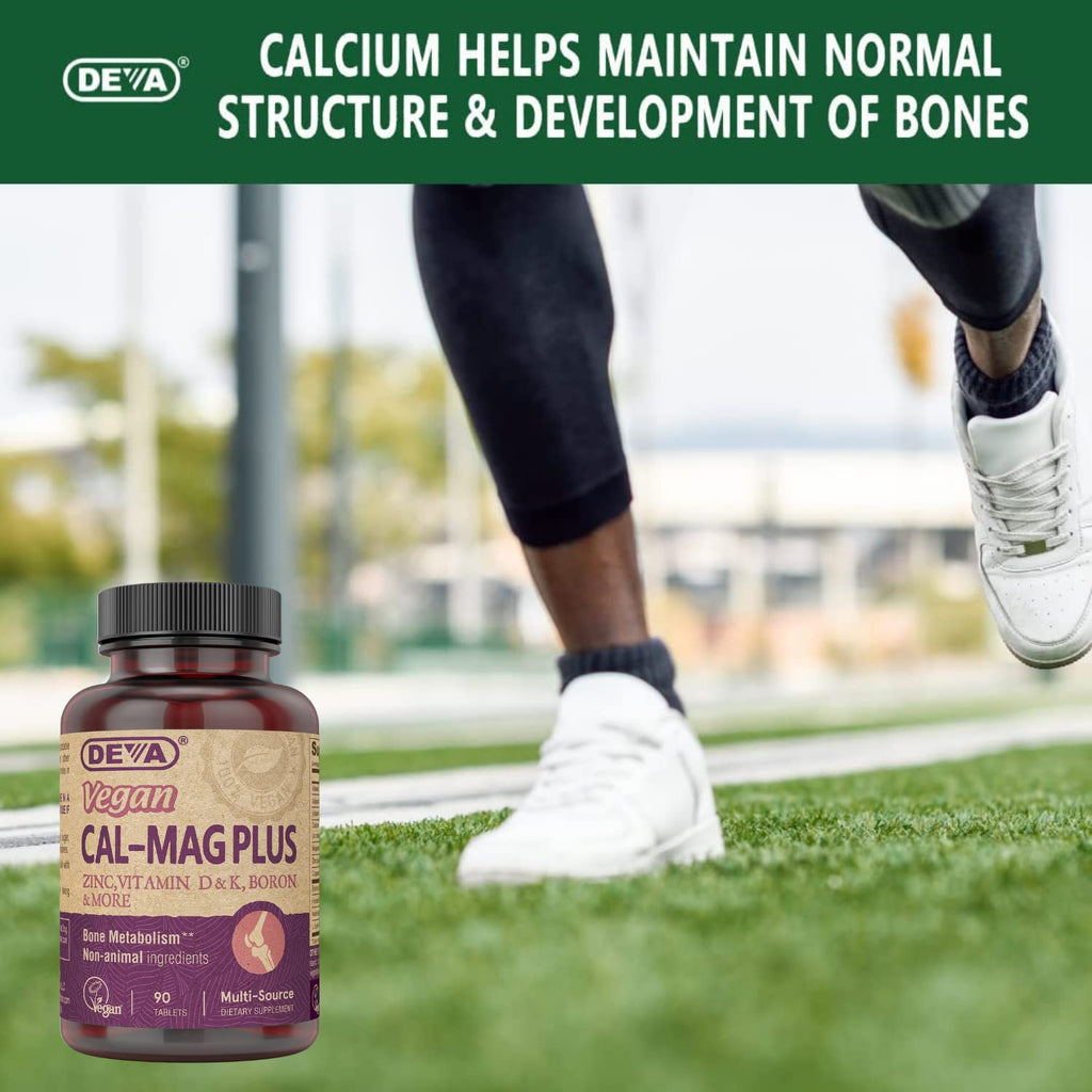 Vegan Calcium Magnesium Supplement with Zinc 90 Tablets E86240