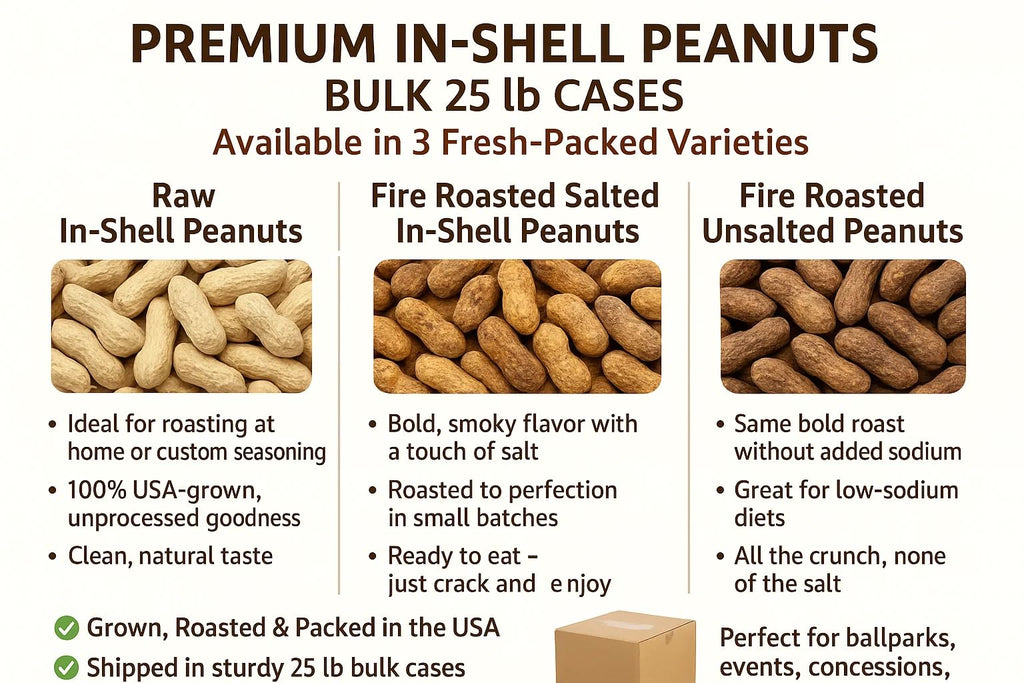 Fire Roasted In-Shell Peanuts 25 lb Box V707712