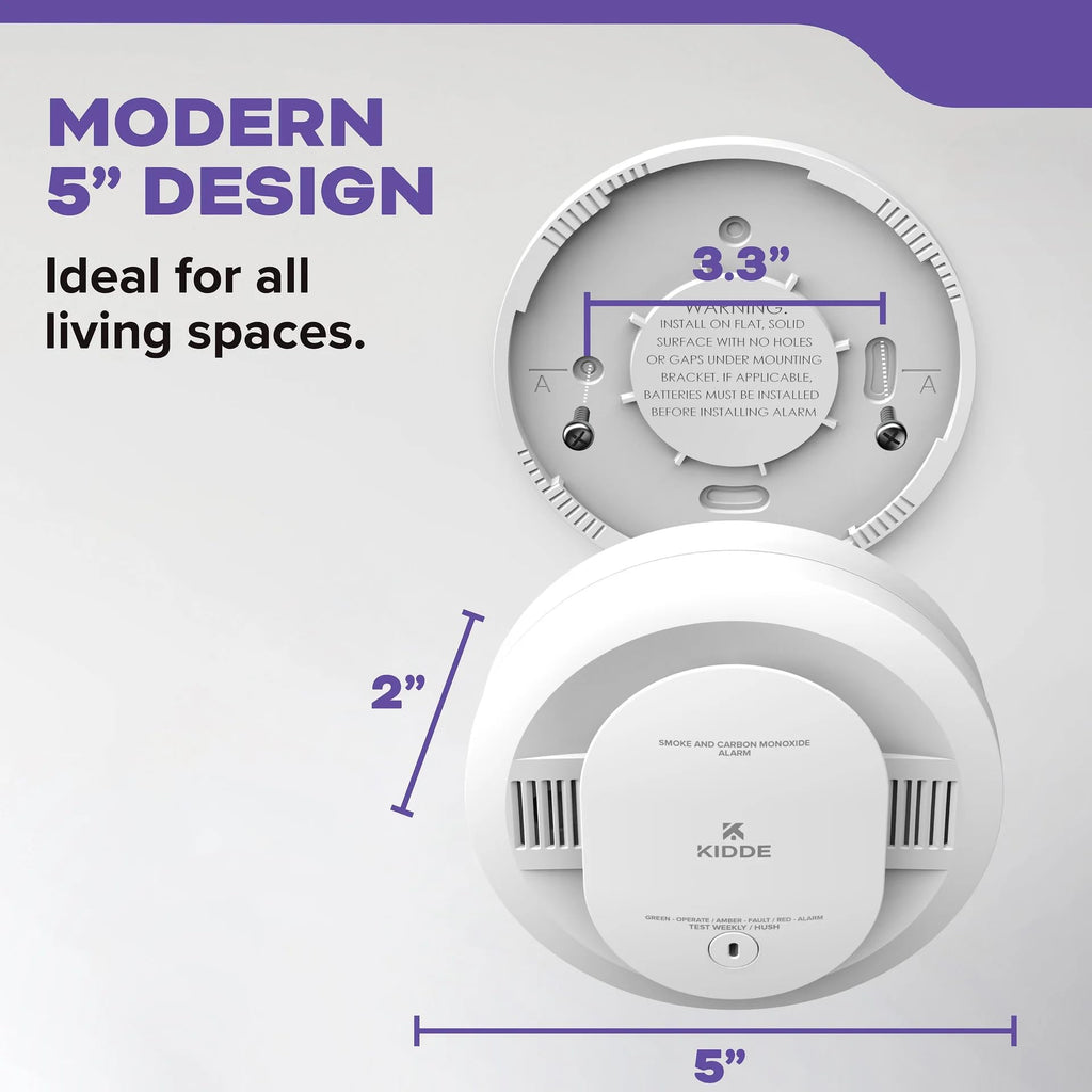 Smoke & Carbon Monoxide Alarm, Battery Powered Combo Detector F1153