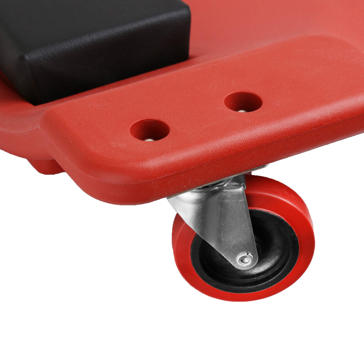 Red 40 Inch Plastic Rolling Creeper A98505
