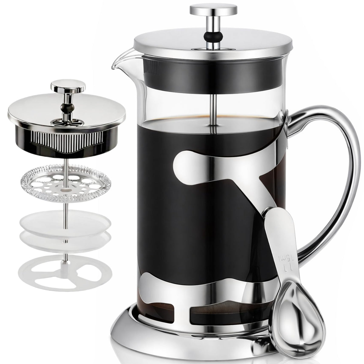 Stainless Steel French Press Coffee Maker 1L Y253963