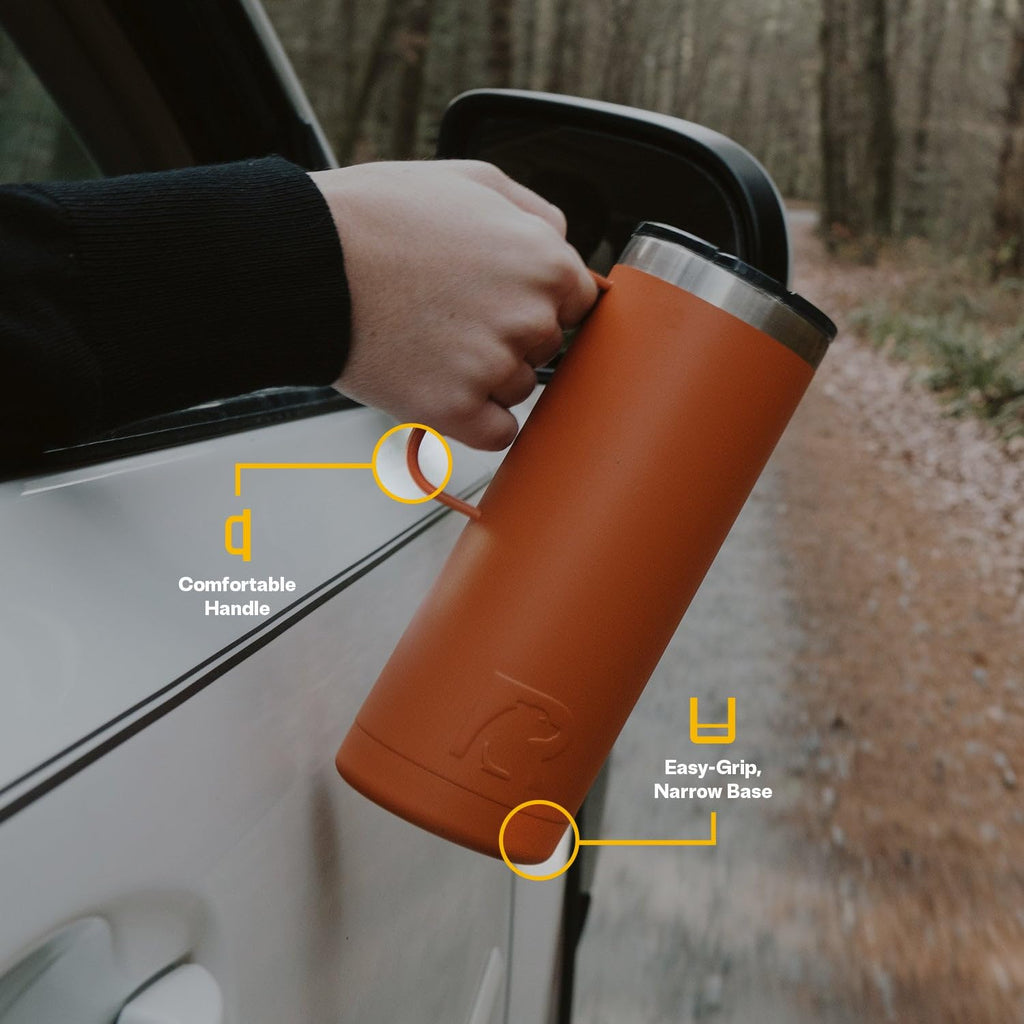 20oz Stainless Steel Insulated Travel Mug with Lid and Handle C573