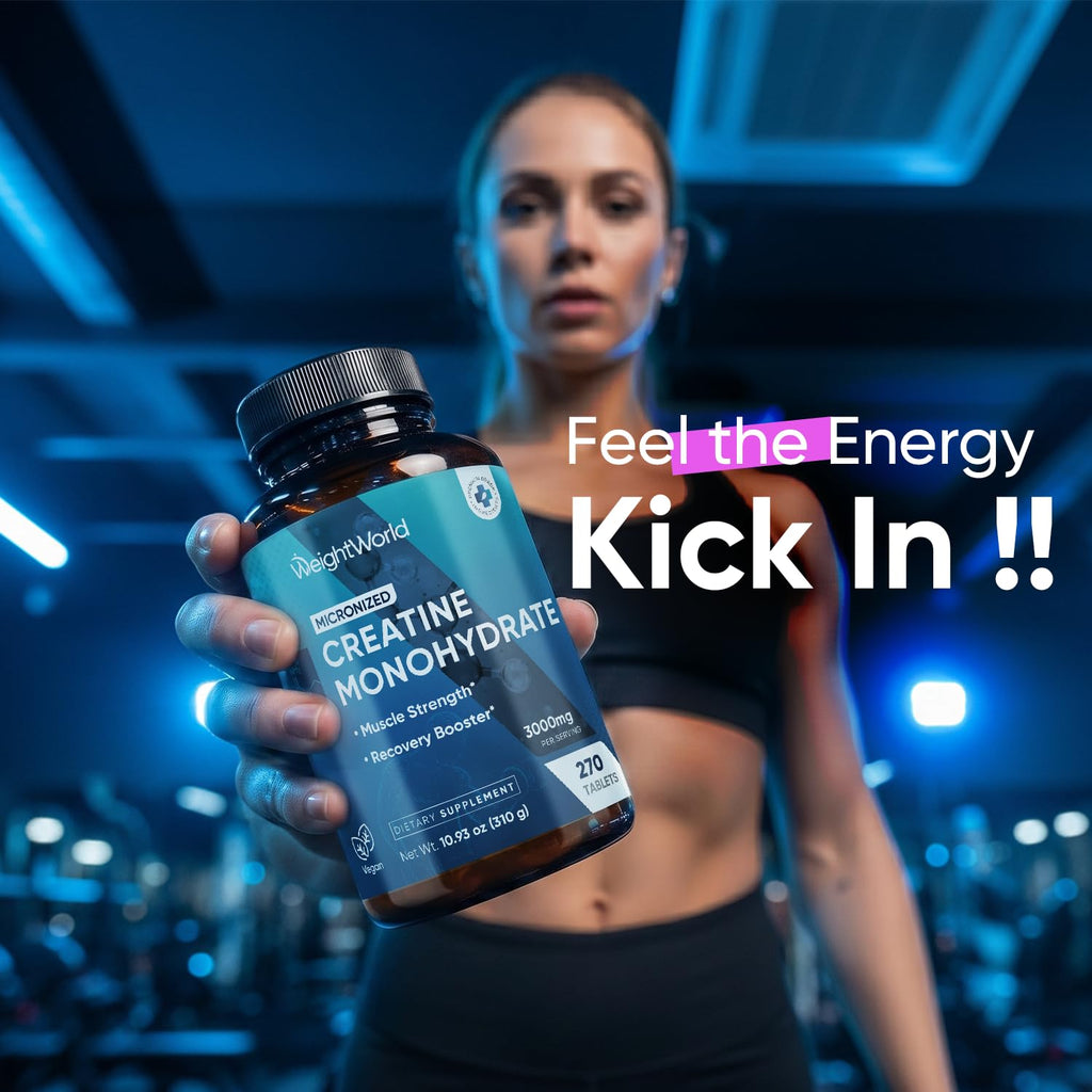 Micronized Creatine Monohydrate 3000mg 270 Ct J409