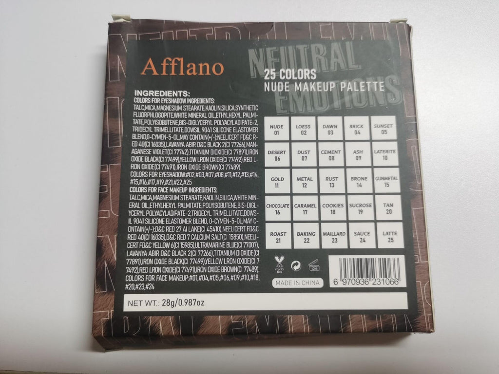 Nude Neutral Matte Shimmer 25 Shades Eyeshadow Palette Q653