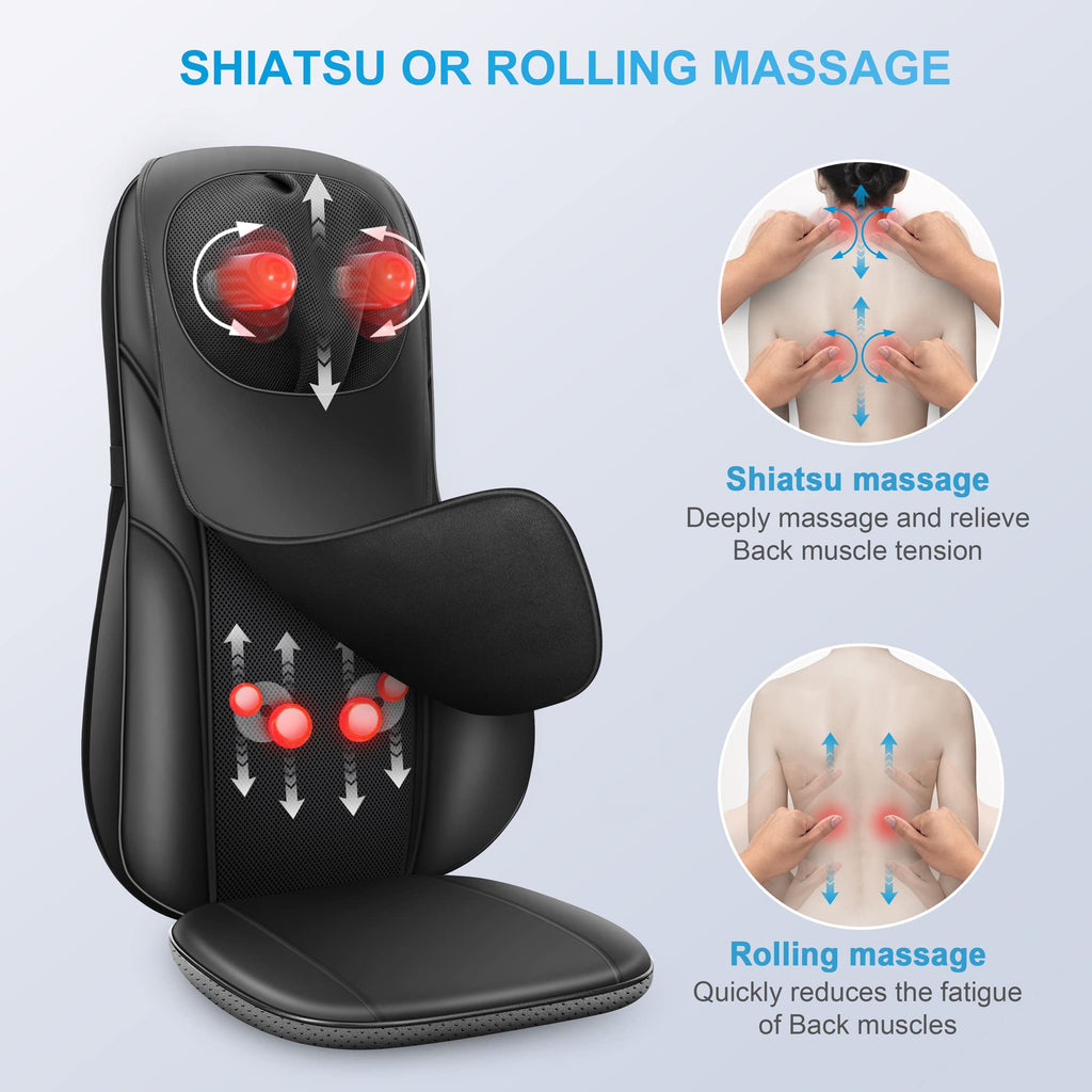 Shiatsu Back Massager with Heat A337
