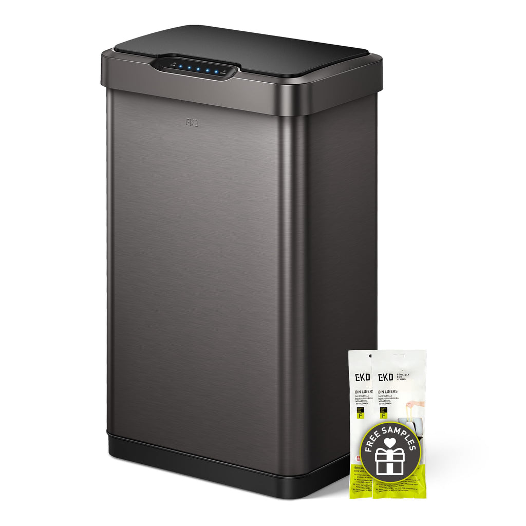13.2 Gal Stainless Steel Motion Sensor Trash Can Q674