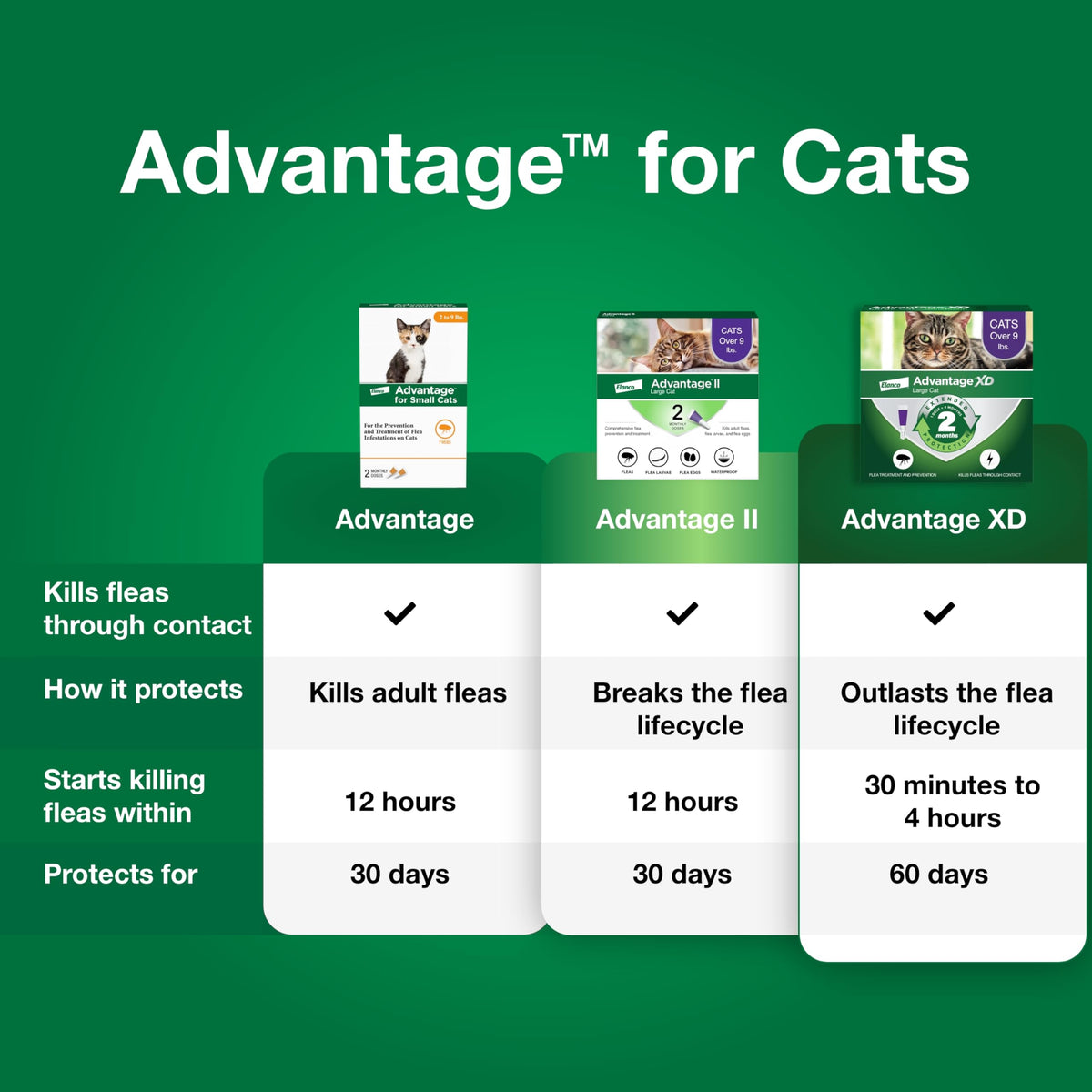 Topical Cat Flea Treatment and Prevention for Small Cats 2-9 lbs Y39411