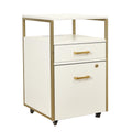 2 Drawer Rolling File Cabinet with Lock O730863