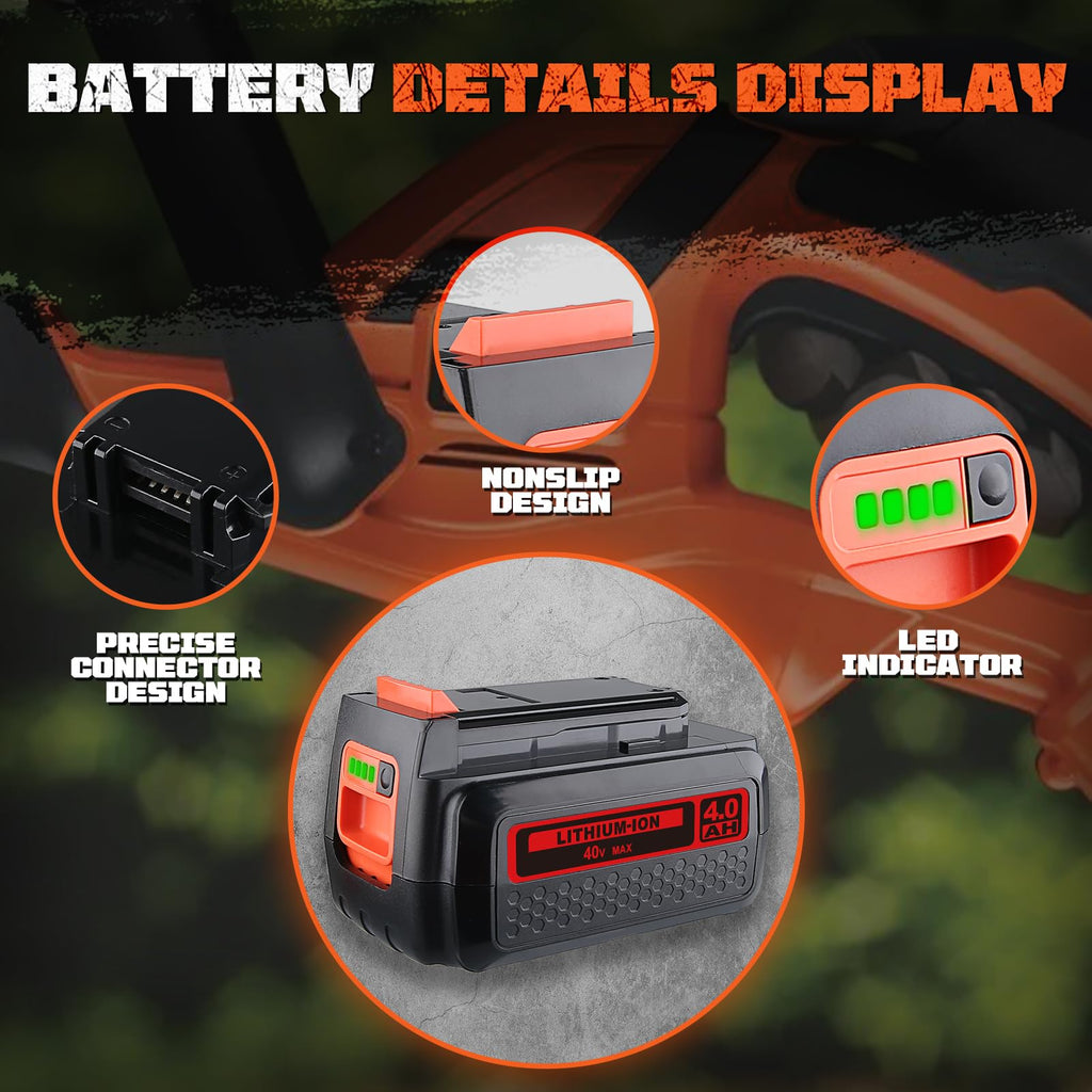 40V Lithium-Ion Battery Replacement F45116