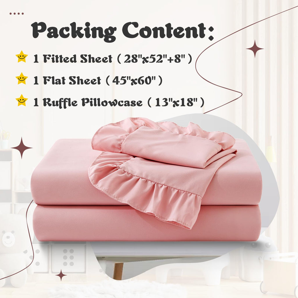 Light Pink Toddler Sheet Set F758692