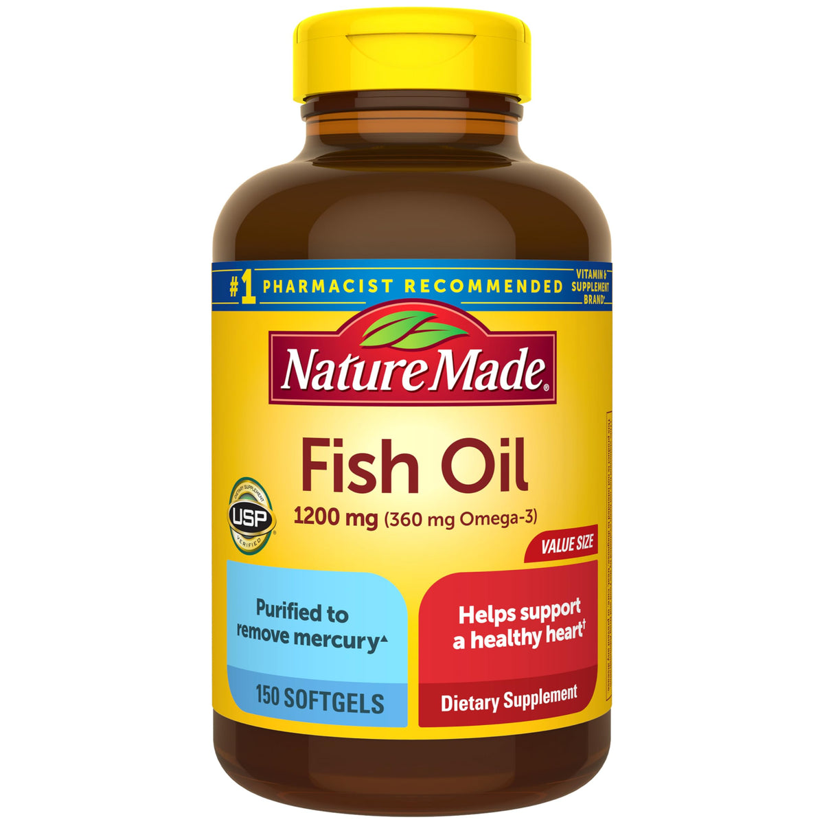 Fish Oil Omega 3 Supplements 1200 mg Softgels K614