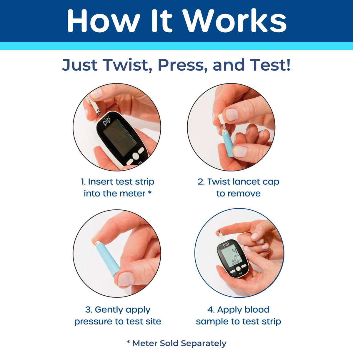 Blood Glucose Test Strips 100 Count T5539