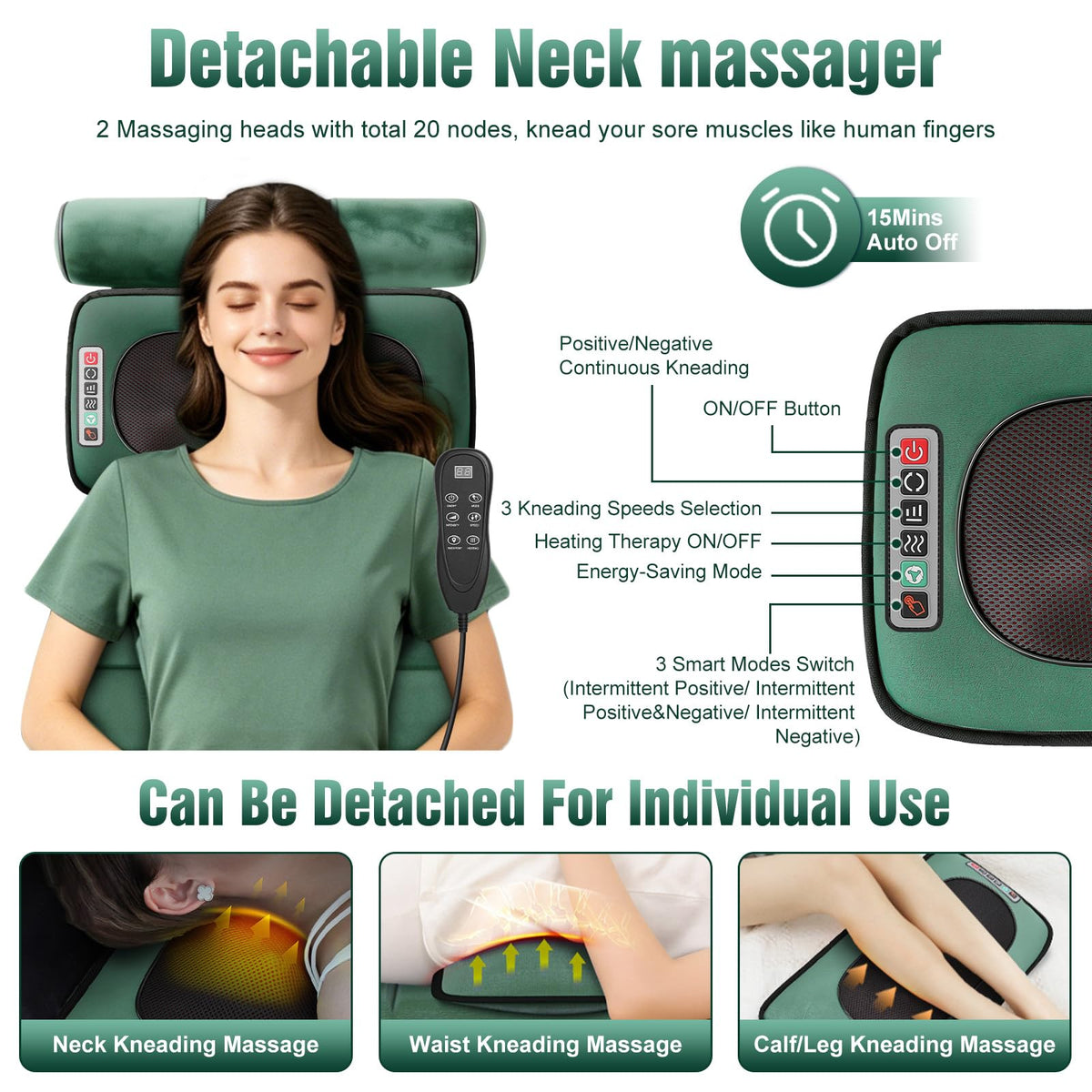 Full Body Massage Mat with Heat & Vibration O524