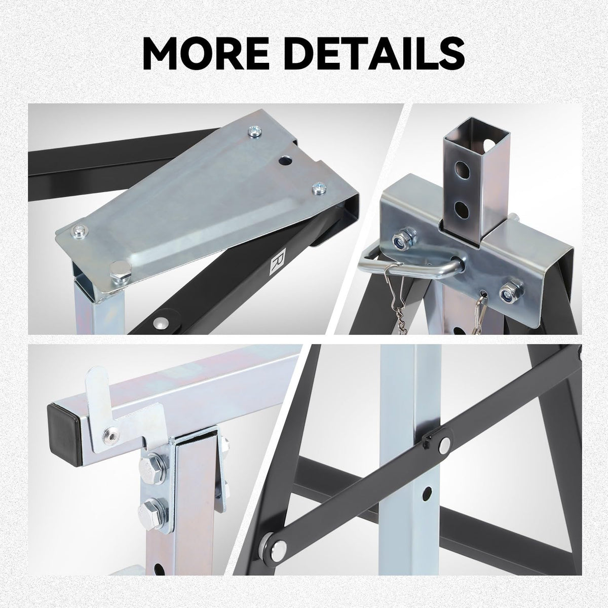 2-Pack 7-Level Adjustable Folding Sawhorse E92816