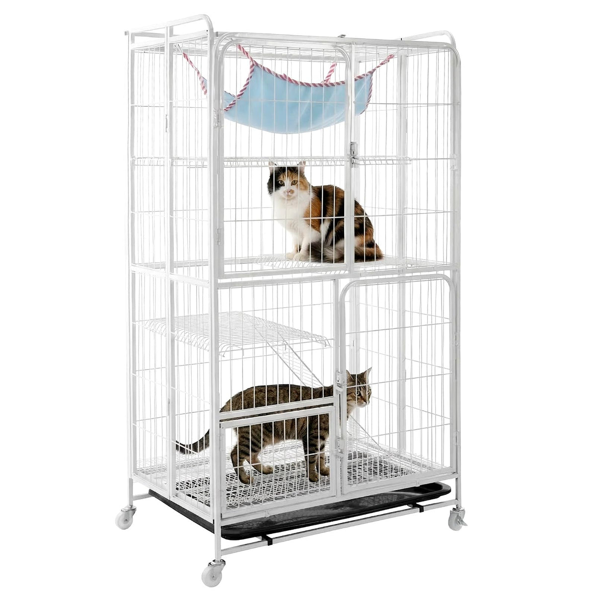 4-Tier Metal Wire Cat Playpen V9231