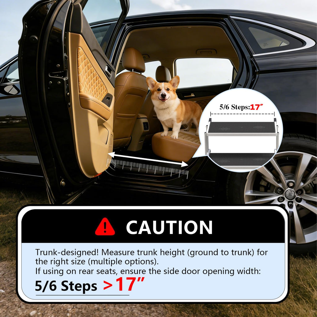 5-Step Foldable Non-Slip Plastic Dog Steps Q178