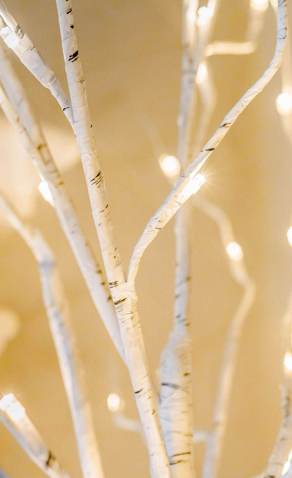 48 LED Lighted Birch Tree 4 Feet X16993