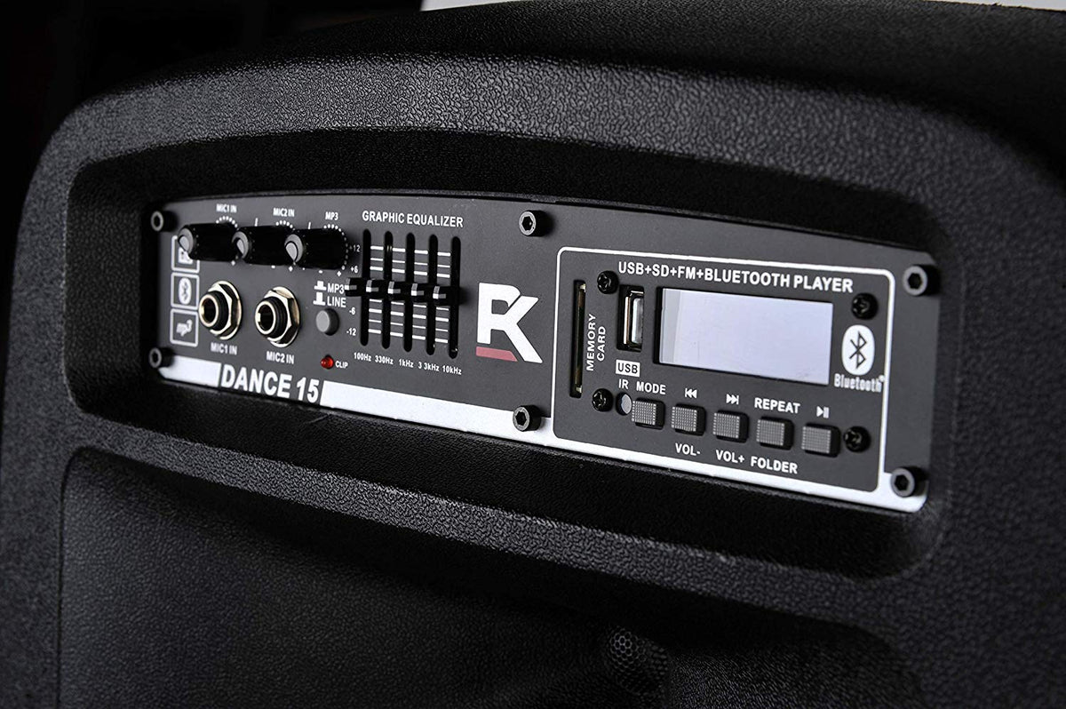 Portable 15-Inch 2000 Watt 2-Way Powered PA Speaker System P902