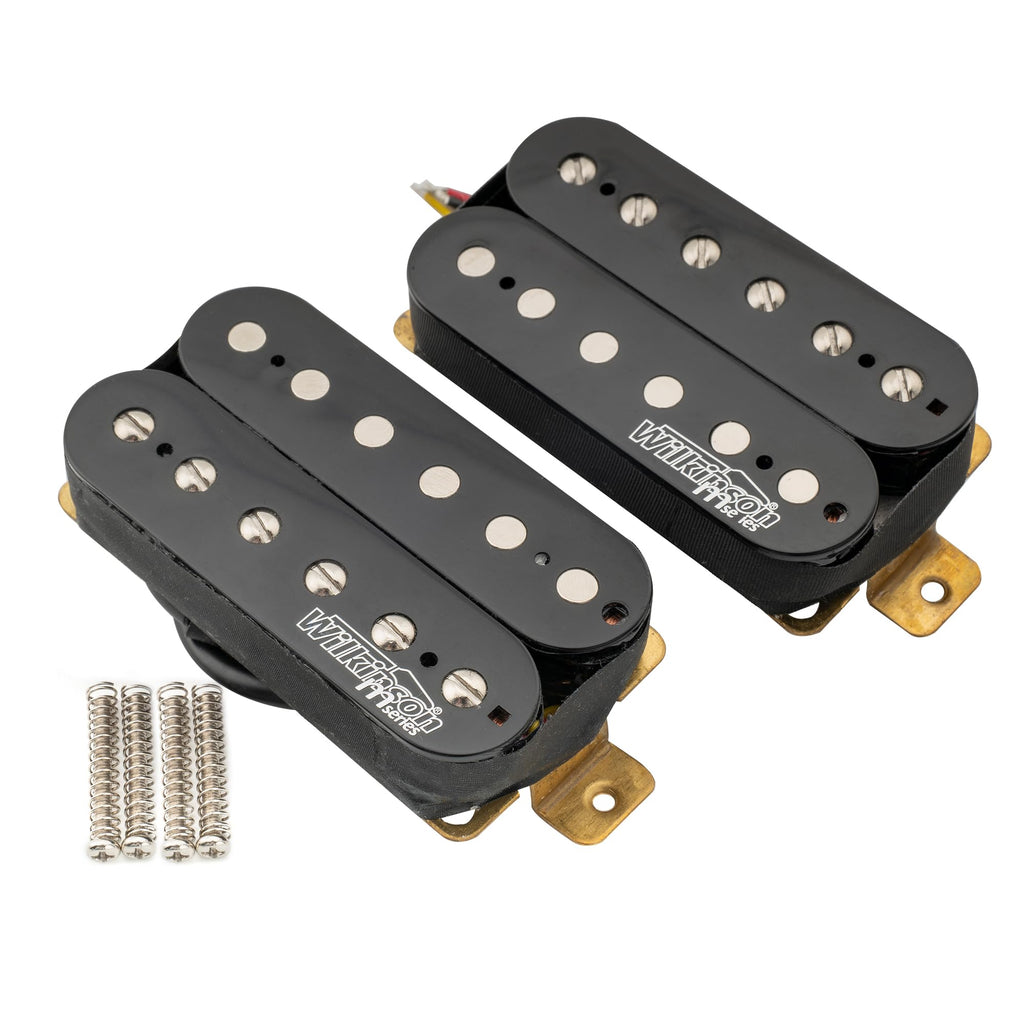 Alnico 5 Open Humbucker Pickups Set Black F2829