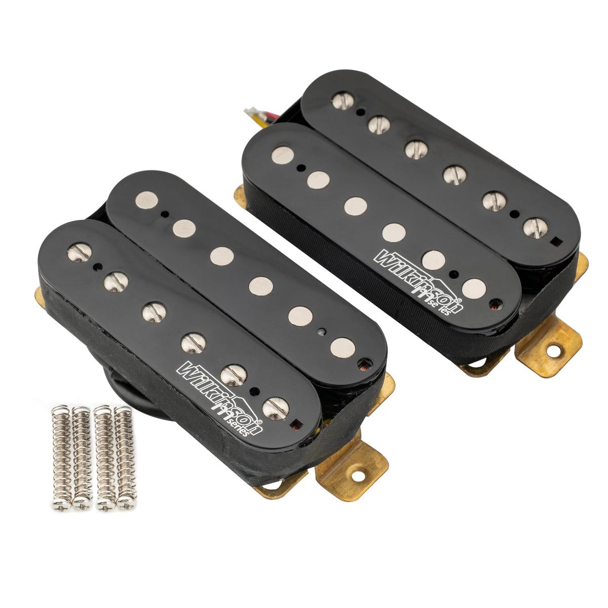 Alnico 5 Open Humbucker Pickups Set Black F2829