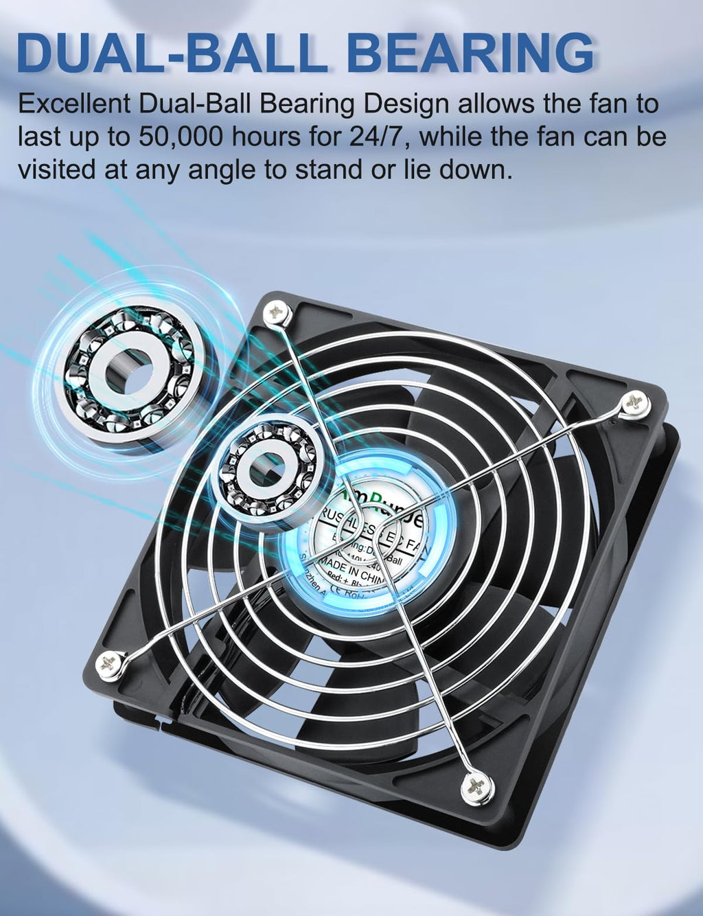 120mm x 25mm 120V Brushless Axial Fan C73653