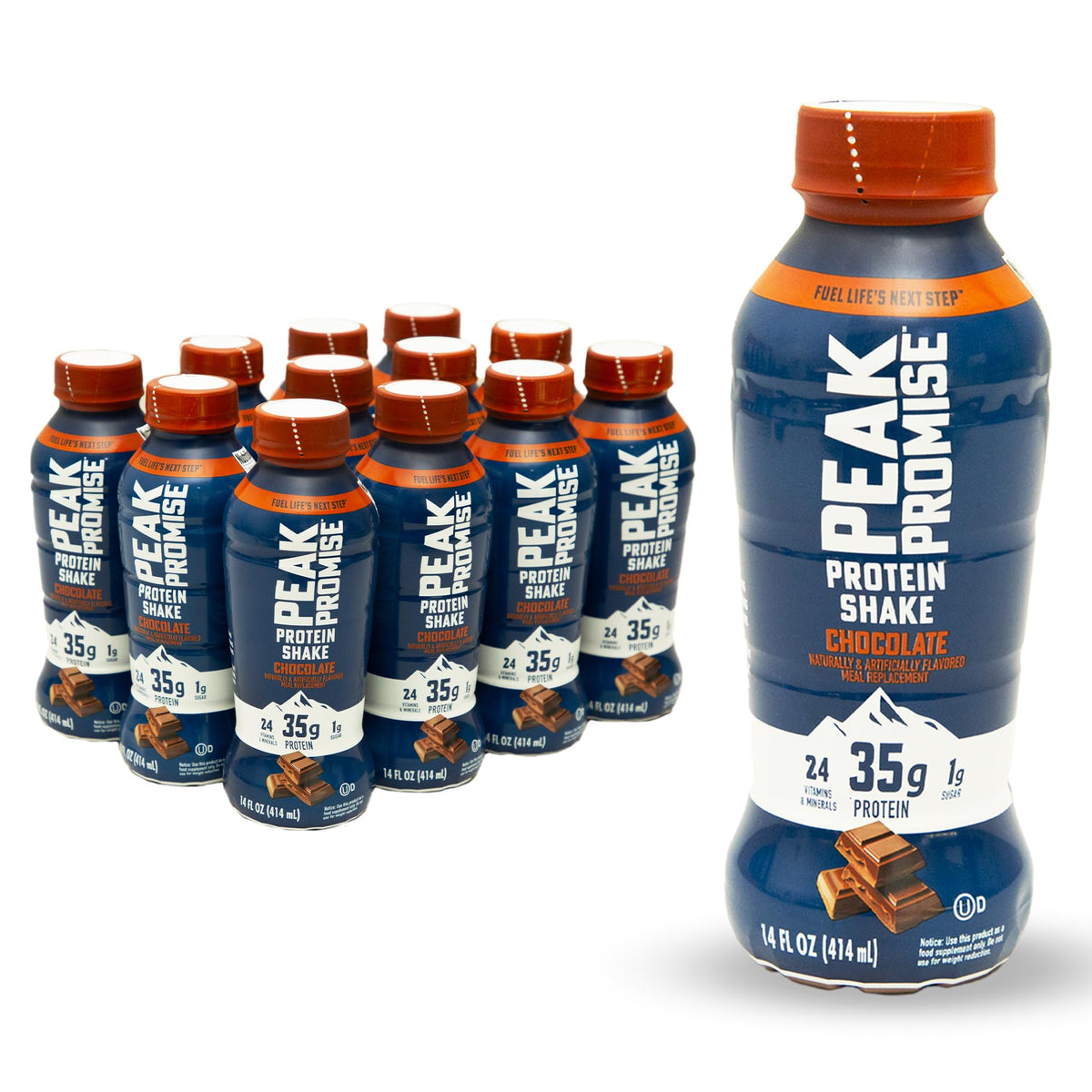 35g Protein Shake, 14 fl oz, 12 pack, Chocolate R59234