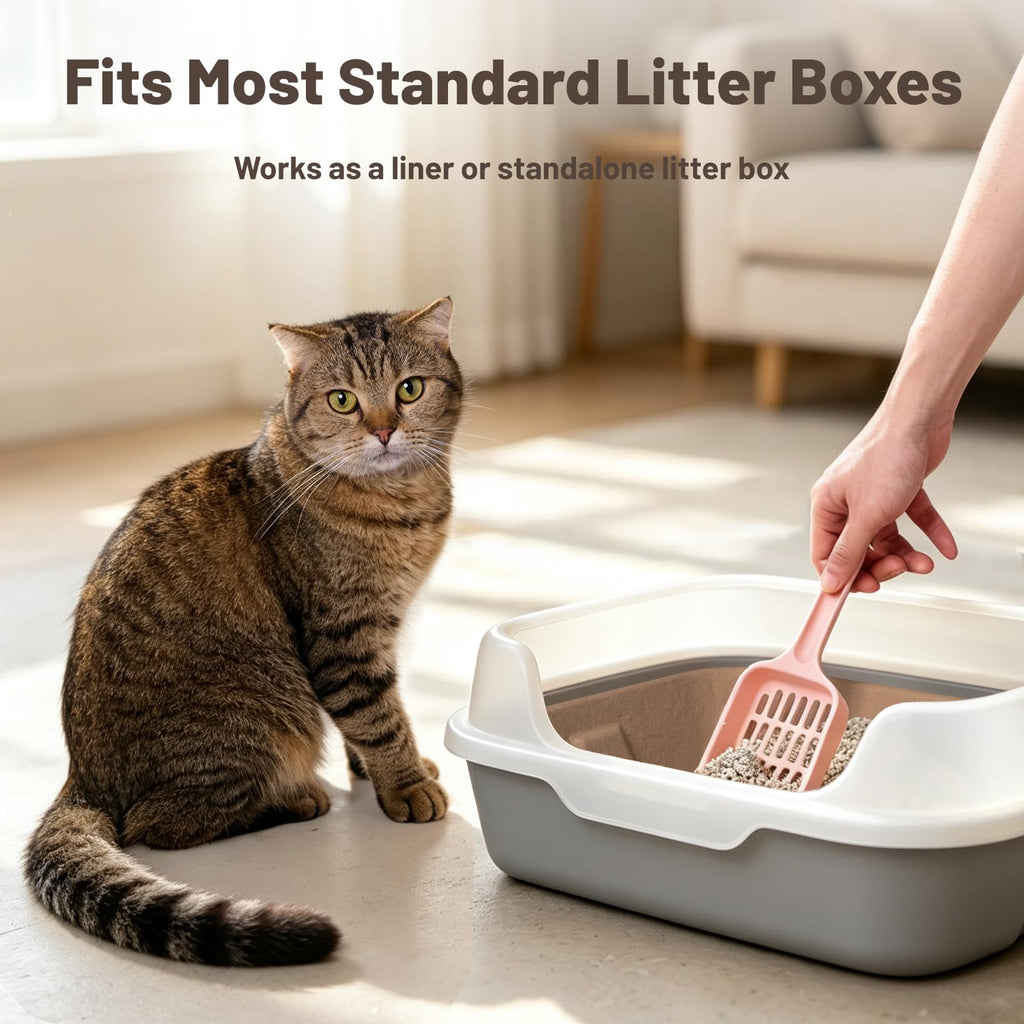 4 Pack Disposable Cardboard Cat Litter Boxes L5520