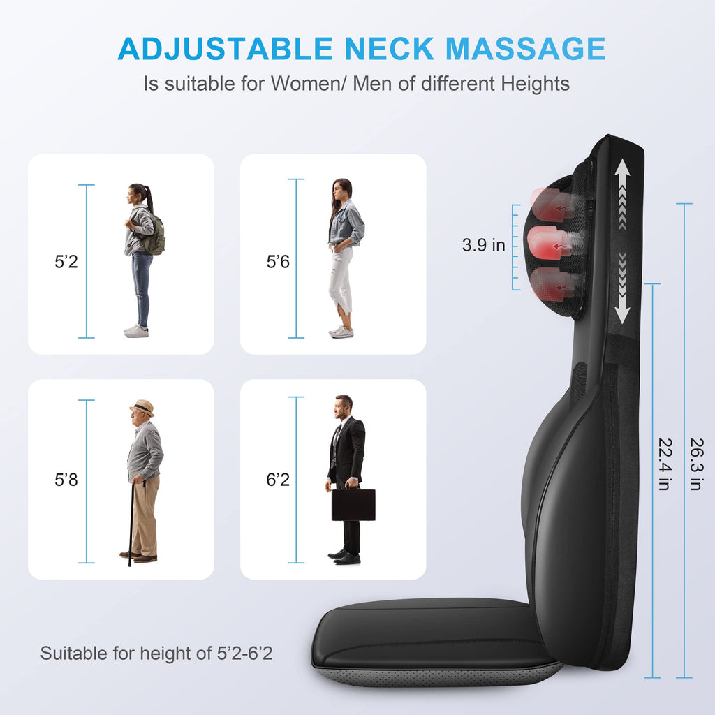 Shiatsu Back Massager with Heat A337