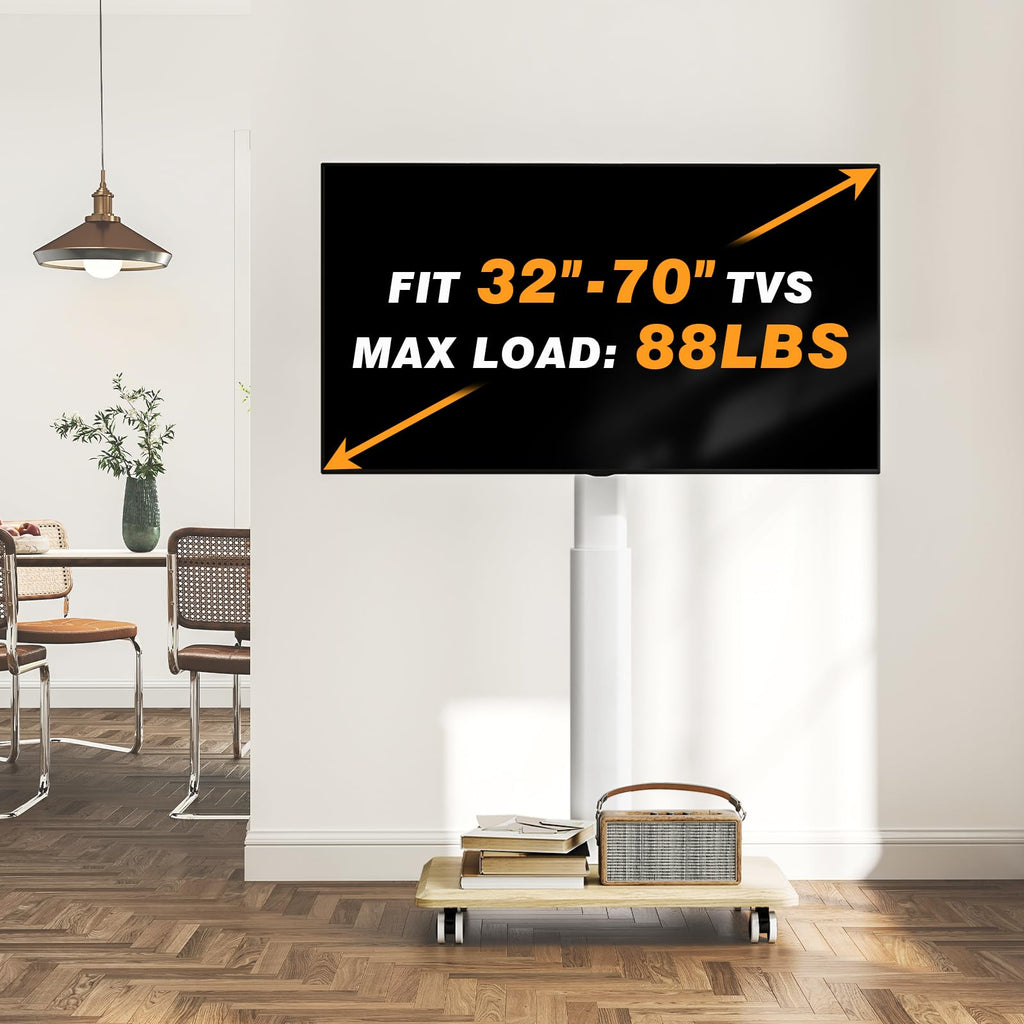Rolling TV Stand for 32-70 Inch TVs Y60327